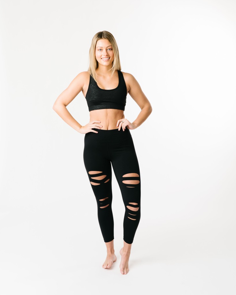 Zyia Active New Release Wednesday featuring Red Slashed Leggings